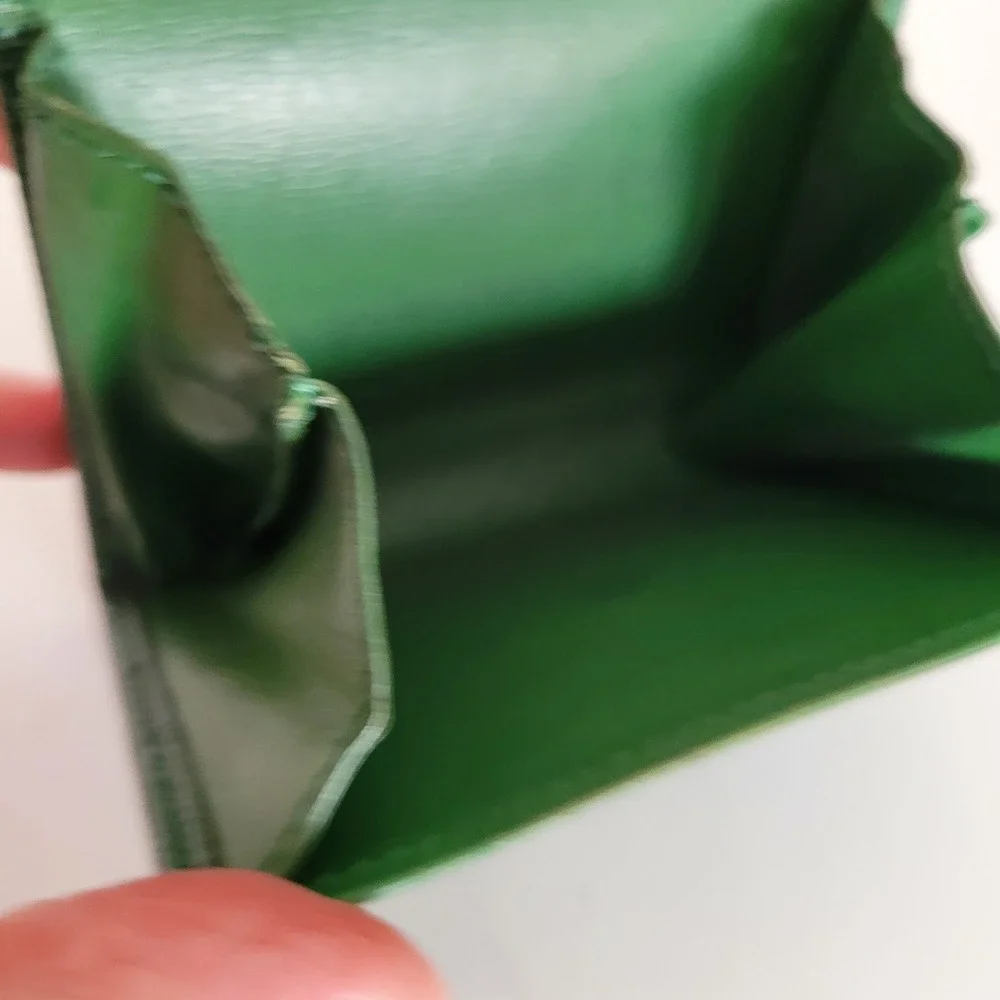 Louis Vuitton Borneo Green Epi Leather Compact Wallet Coin Purse CA0926